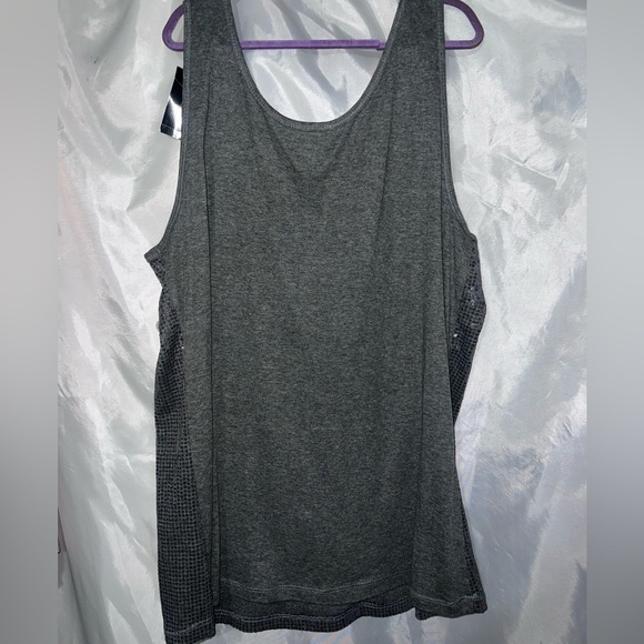 NWT Lane Bryant Gray Sequined Tank Size 14/16 - Picture 5 of 5